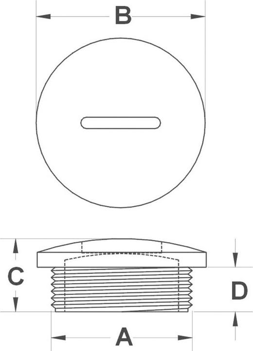 Actual product image Tru Components TC-10820756 TC-PSPR16203 Screw plug PG16 Polyamide Sch