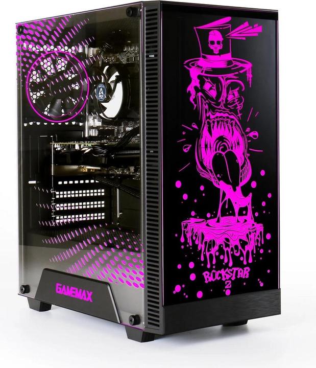 Actual product image Hyrican Gamemax Rockstar 6736 Ryzen 5 5600G 16GB 2TB SSD Radeon Graphics (AMD Ryzen 5 5600G, 16 GB, 2000 GB, AMD Radeon Graphics)