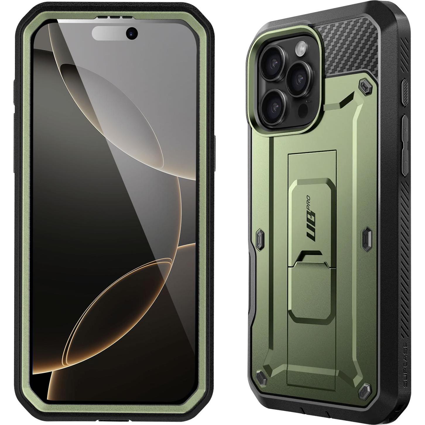 Thumbnail - Supcase Unicorn Beetle Pro Rundum-Hülle (Apple iPhone 16 Pro), Smartphone Hülle, Grün