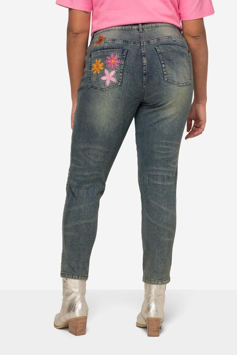 Actual product image Angel of Style Patched Slim Fit 5-Pocket 7/8 Skinny Jeans (56)