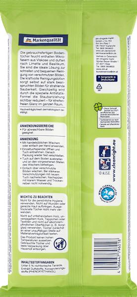Valeurs nutritives et ingrédients dm Denkmit Chiffons de sol