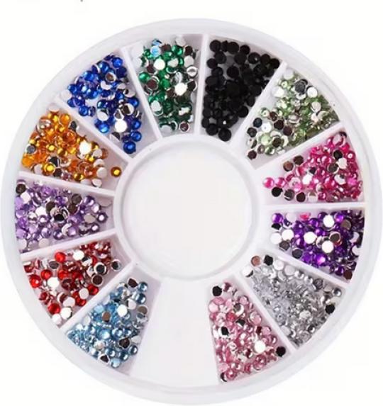Nagellack24 Strasssteine Color Mix 10 (Nail decoration, Multicolor)