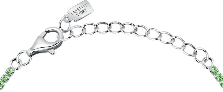 Image du produit La Petite Story Bracelet de tennis en argent avec zircons verts Argent LPS05AWV36 (16 cm, Argent 925)