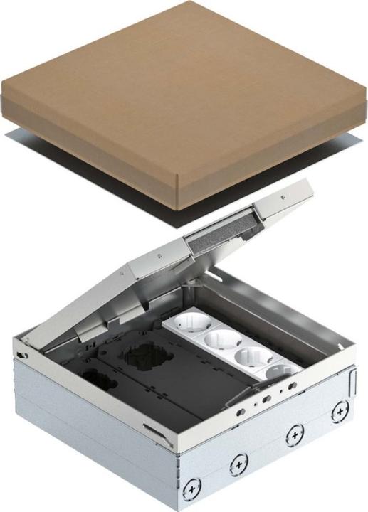 Produktbild OBO Bettermann Vertr Bodentank komplett 2x2-f.VDE-Steckdose UDHO