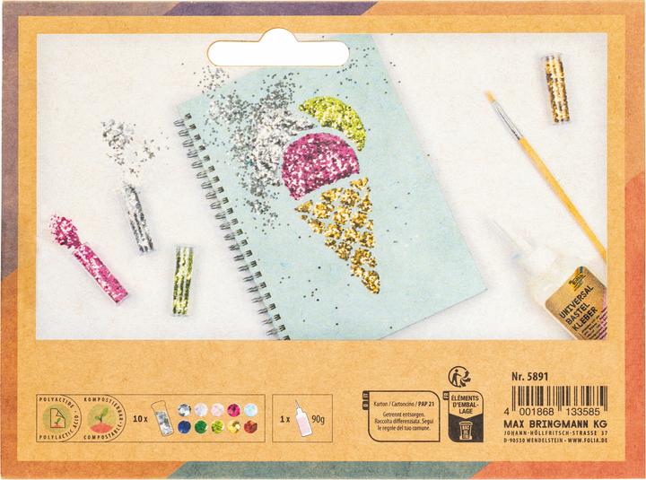 Actual product image Folia BIO glitter set FLOCKEN