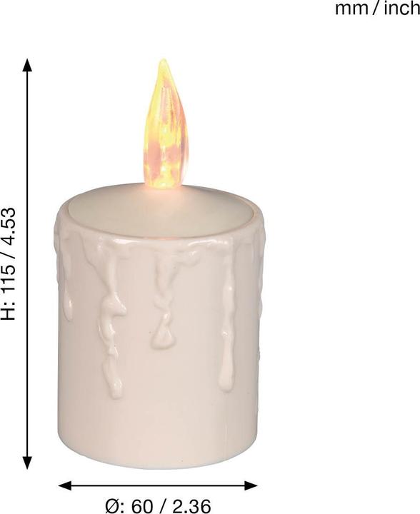 Actual product image Star Trading LED Candles Set of 3 | LED Candle |LED Candles Outdoor | Decorative Candles | Decorative Candles | (3 x)