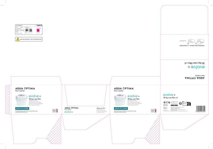 Actual product image Aqua Optima Filter for Single Life Evolve carafe