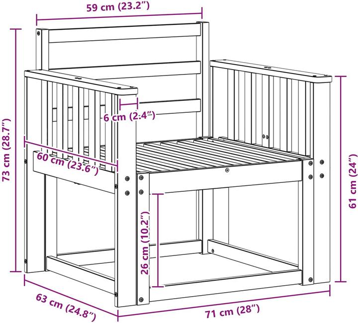 Produktbild vidaXL Outdoor-Sofa
