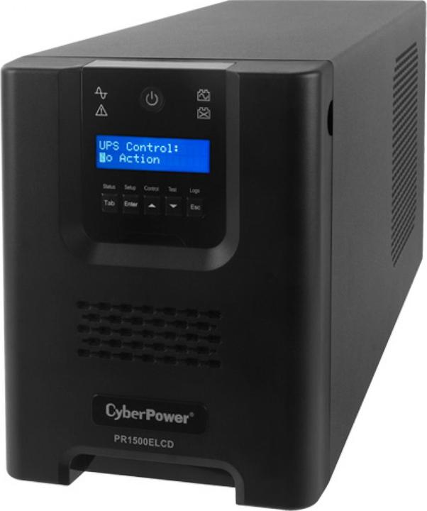 Produktbild Cyberpower PR1500ELCD Line-Interactive 1500VA/1350W Sinsuwelle AVR LCD Ausgang(8) IEC RS232 USB HID EPO SNM... (1500 VA, 1350 W, Line-Interaktiv USV)