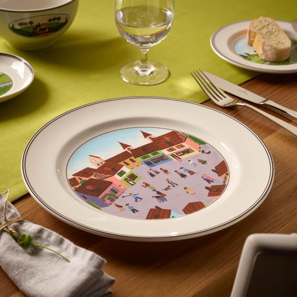 Thumbnail - Villeroy & Boch Speiseteller Dorf Design Naif, Teller, Weiss