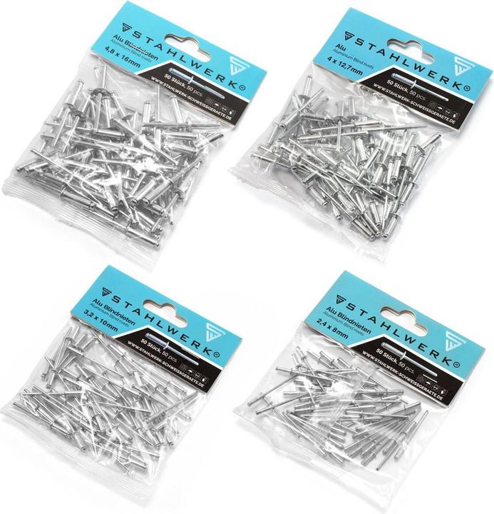 Immagine prodotto Stahlwerk Pinze per rivetti a leva Pinze per mandrini Pinze per dadi per rivetti Set di pinze per rivetti (12.70 mm)