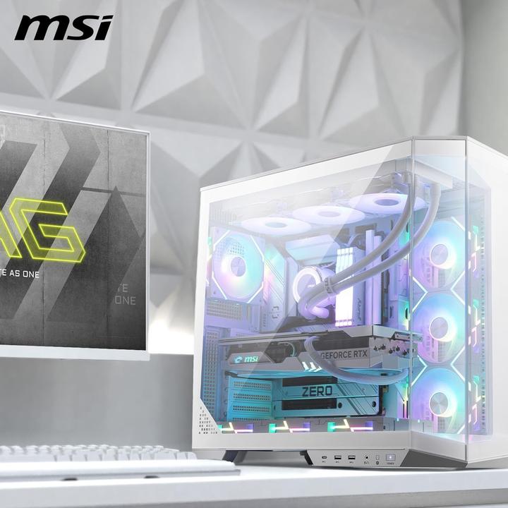 Produktbild MSI MAG PANO 100L PZ WHITE (ATX, Mini-ITX)