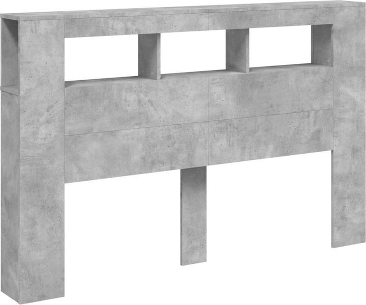 Actual product image vidaXL LED headboard black 100x18.5x103.5 cm Wood-based material, colour