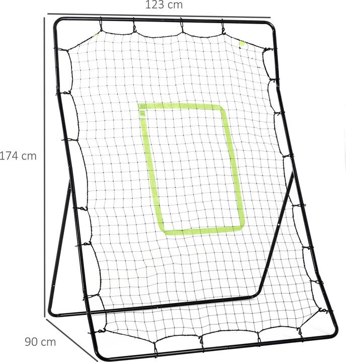 Produktbild Homcom Rebounder PE, Metall Schwarz