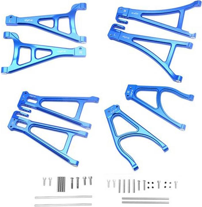 GPM aluminium wishbone set complete v/h blue trx 1/10 e-revo - Galaxus