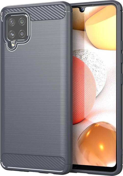Actual product image Cadorabo TPU Ultra Slim carbon stainless steel Combi Cover (Samsung Galaxy A42 5G)
