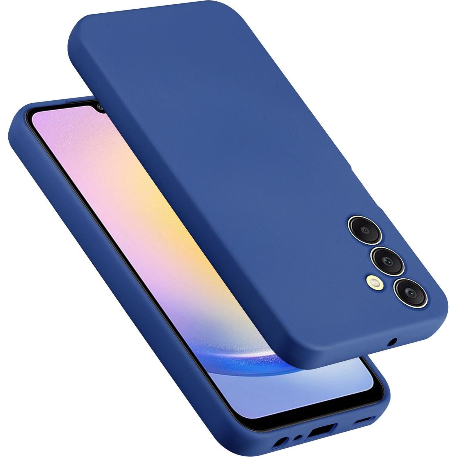 Cadorabo Hülle für Samsung Galaxy A25 TPU im Liquid Schutz Silikon Design (Samsung Galaxy A25 5G), Smartphone Hülle, Bla...