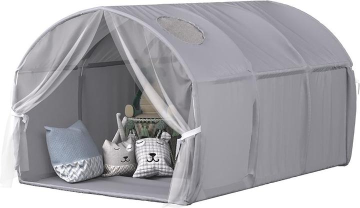 Actual product image VitaliSpa Tunnelzelt Kubby, Grau, 100 x 80 cm mit Fenster und Netz
