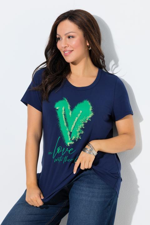 Actual product image Ulla Popken Love Short Sleeve Graphic Tee (50, 52)