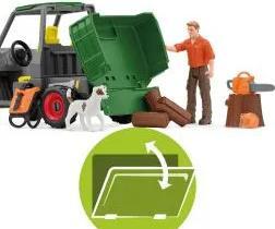 Image du produit Schleich Sylviculteur avec véhicule