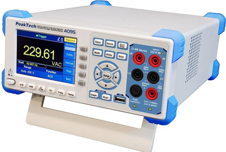 Peaktech 4095 Tischmultimeter, digital, 60000 Counts, USB, LAN