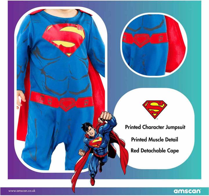 Image du produit Amscan Costume enfant Superman, 2-3 ans (98)