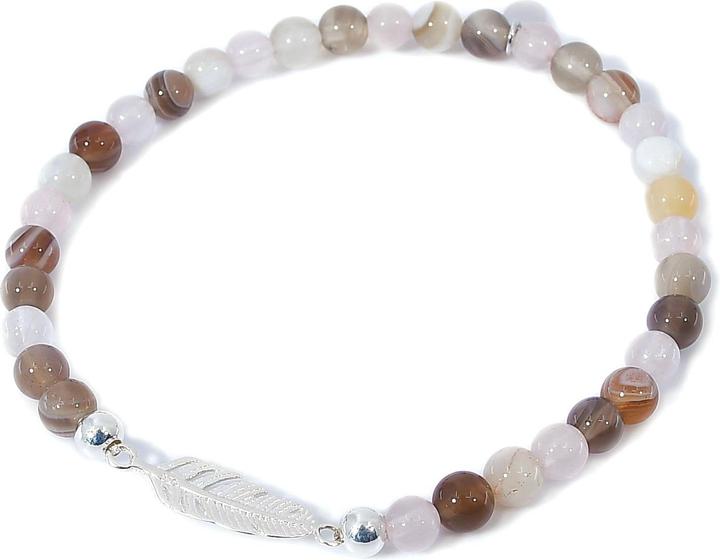 Produktbild Balibay Amani (18 cm, Rosenquarz, Edelstein, Achat, 14 Karat Gold)
