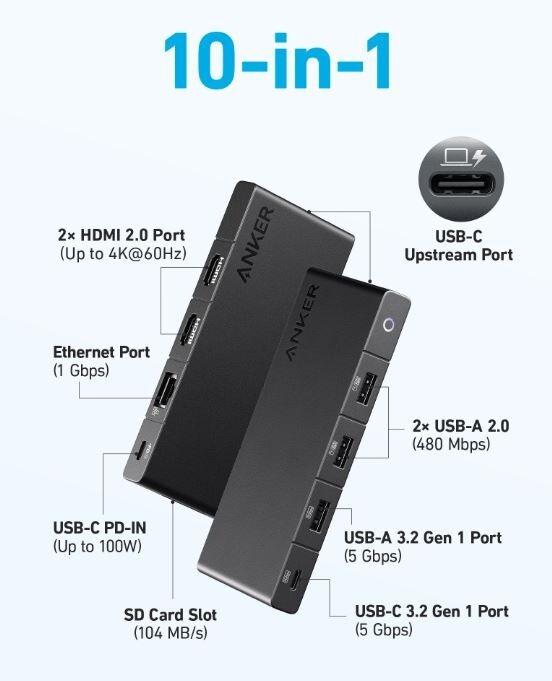 Produktbild Anker 364 (USB-C, 10 Ports)