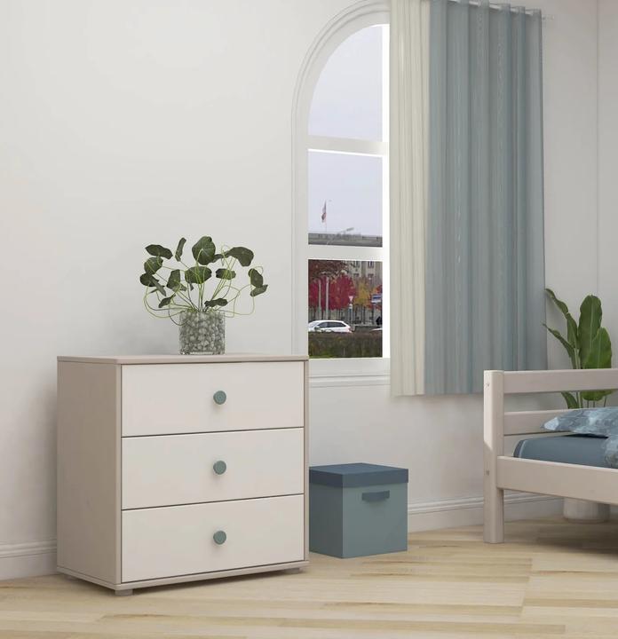 Image du produit Flexa Commode Classic avec 3 tiroirs (72.54 x 44.50 x 74.50 cm)