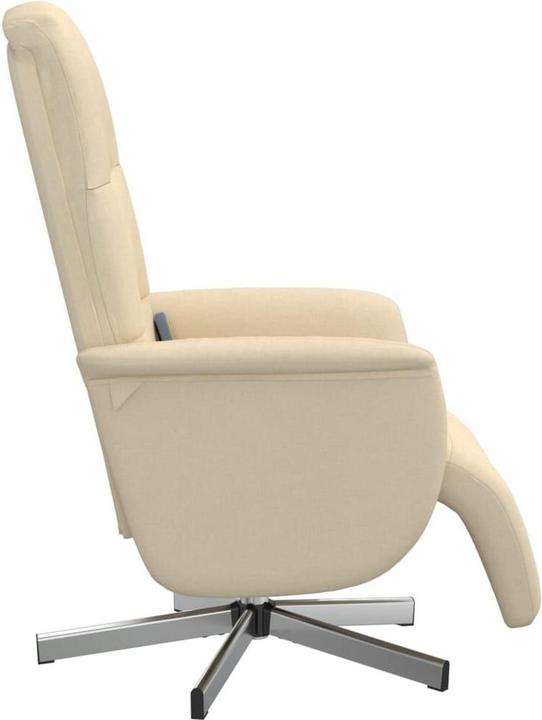Immagine prodotto VidaXL Sedia da massaggio con poggiapiedi in tessuto color crema, colore