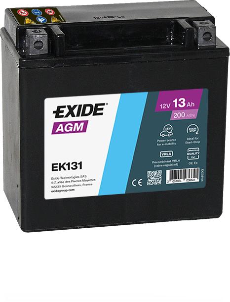 Actual product image Exide Start-Stop Aux. (12 V, 13 Ah, 200 A)