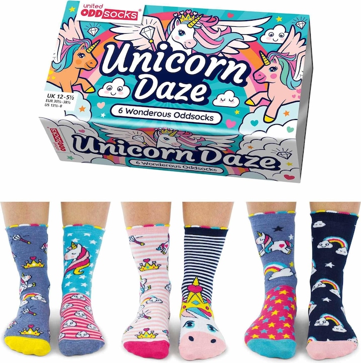 Produktbild United Oddsocks Unicorn Daze (3er Pack, 30 - 38)