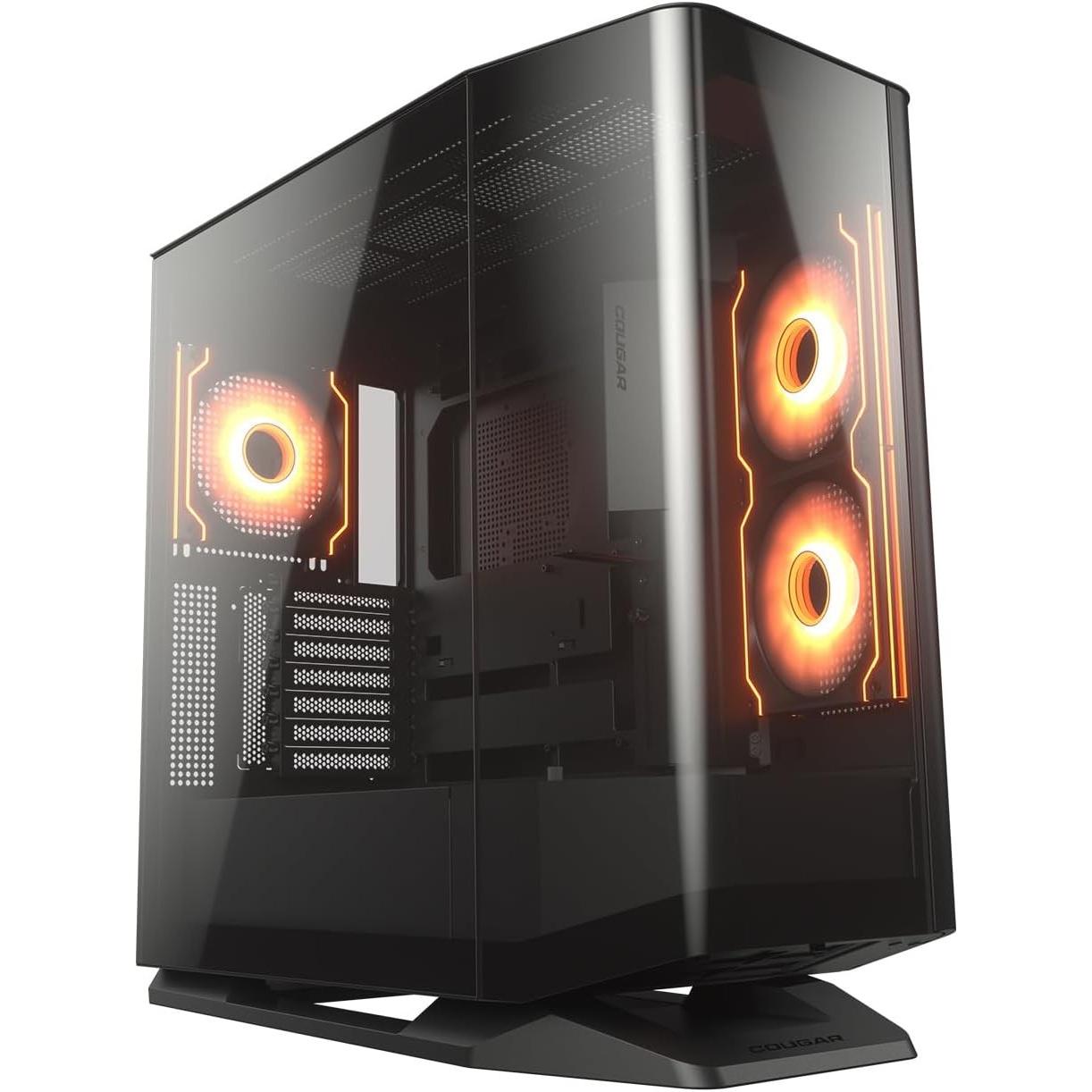 Cougar Boitier Moyen Tour E-ATX FV270 RGB avec panneaux vitrés (Noir) (SSI CEB, Mini-ITX, ATX, mATX), Case PC, Nero