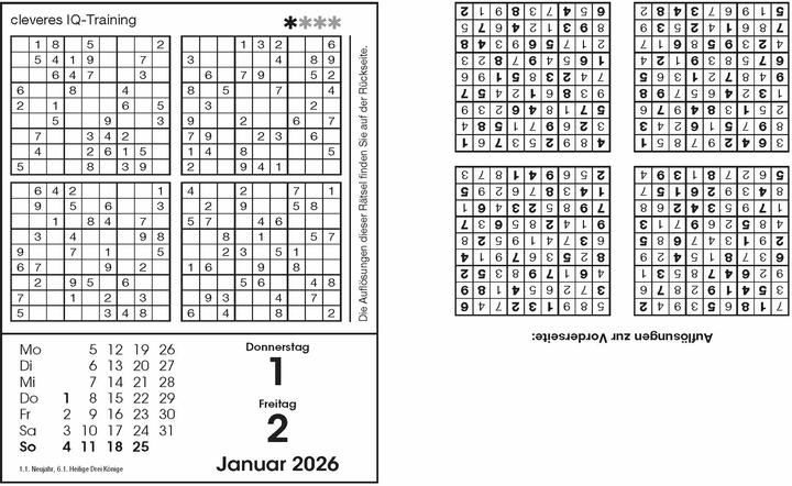 Produktbild Sudokukalender 2026