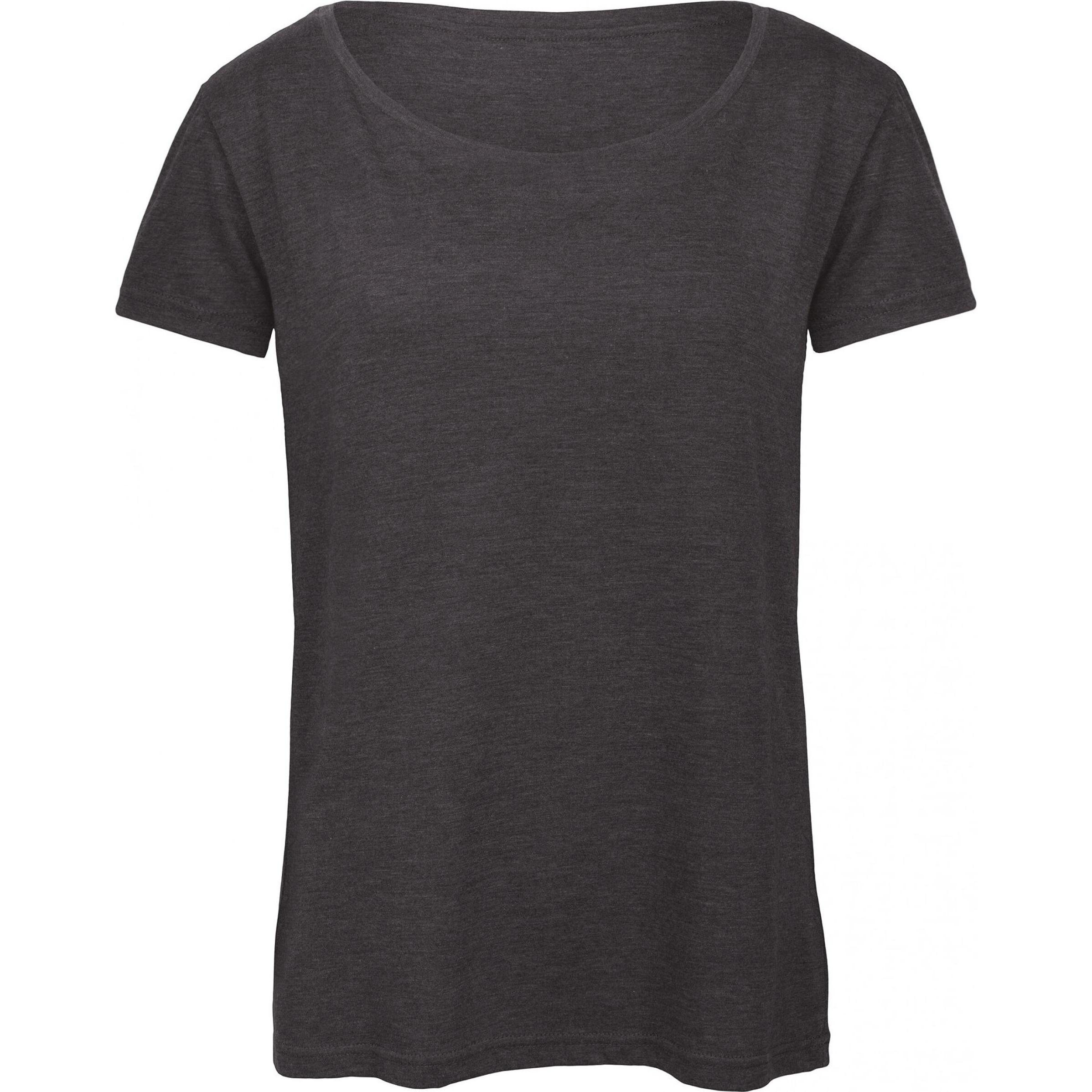 B&C, Damen, Shirt, Triblend, Grau, (XS)