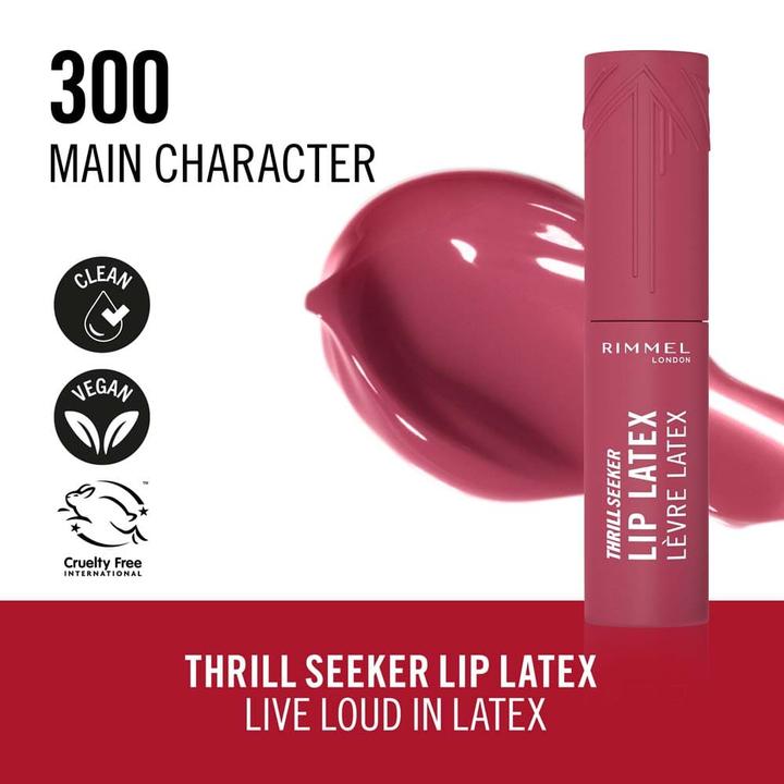Actual product image Rimmel London Thrill Seeker Lip Latex (300 Main Character)
