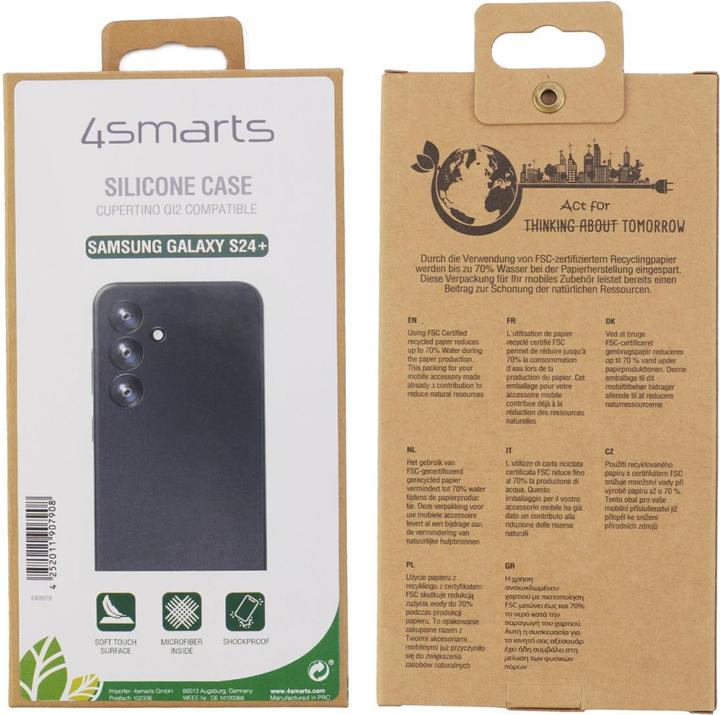 Produktbild 4smarts Silikon Case CupertinoQi2-kompatibel (Samsung Galaxy S24+)