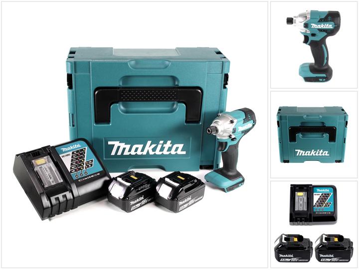 Produktbild Makita DTD 156 RTJ Akku Schlagschrauber 18V 155Nm + 2x Akku 5,0Ah + Ladegerät + Makpac