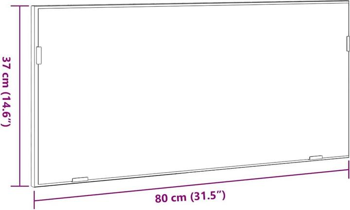 Immagine prodotto vidaXL Wandspiegel (80 x 37 cm)