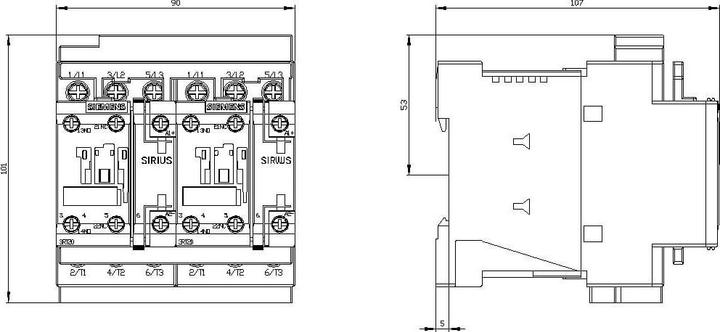 Produktbild Siemens CONTACTOR REV S0 38A 24VDC SCREW