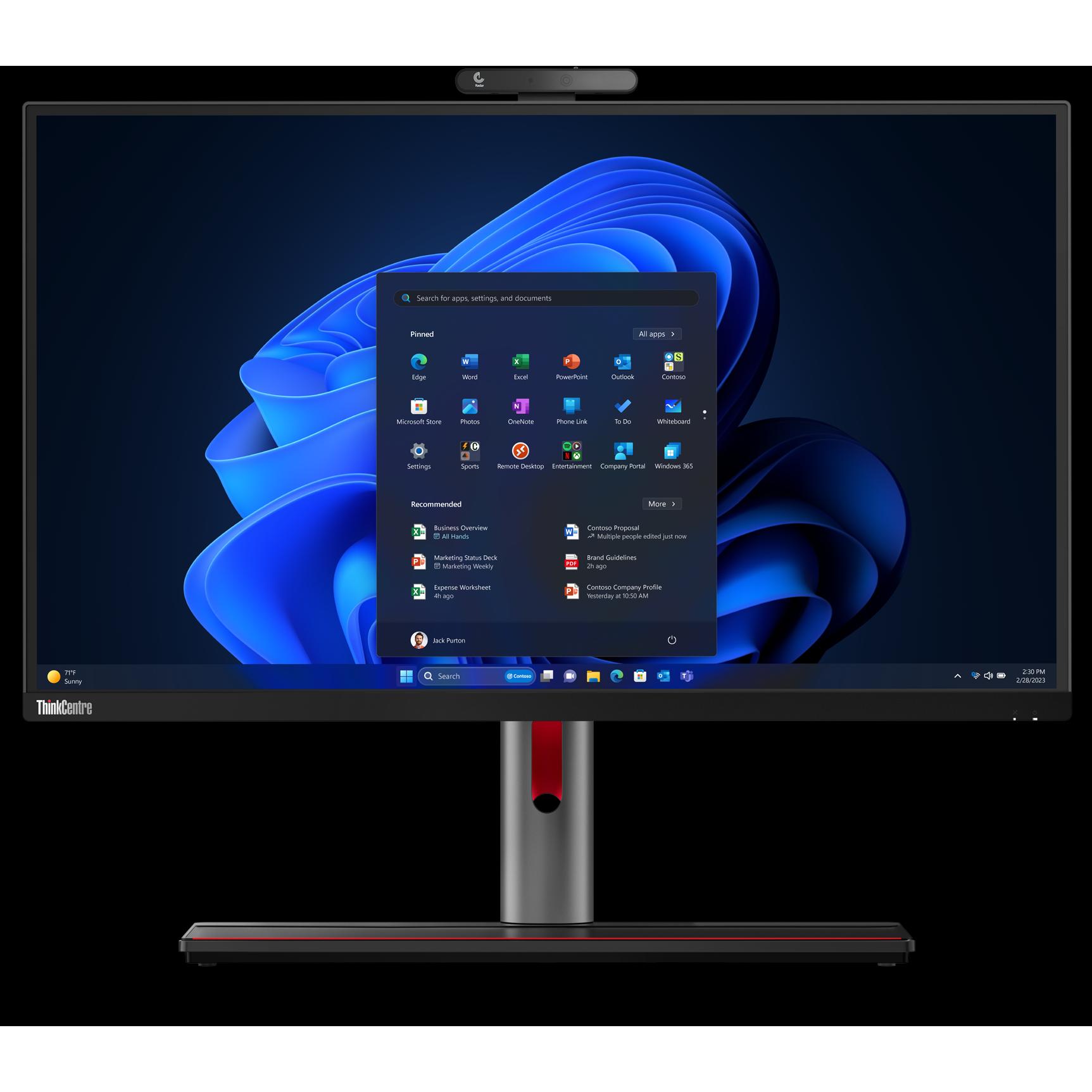 Lenovo ThinkCentre M90a Pro Gen 4 (Intel i5-13500T, 16 GB, 512 GB, UHD Graphics 770), PC, Schwarz