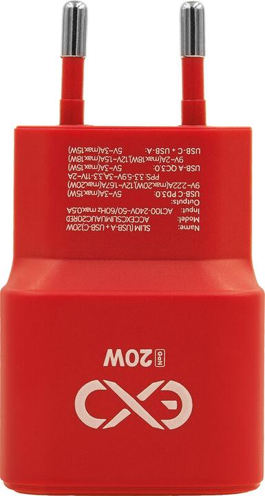 Immagine prodotto EXC Caricatore USB SLIM, porta USB-A e USB-C (18 W)