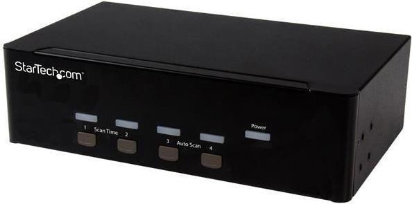 Produktbild StarTech 4 Port KVM Switch mit Dual-VGA und 4-fach USB Hub - USB 2.0