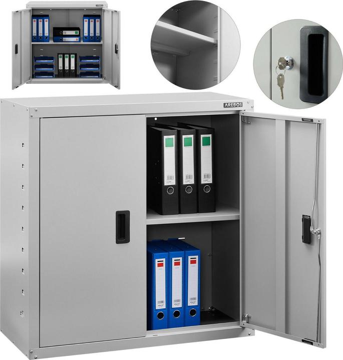 Arebos File cabinet (90 x 40 x 90 cm)