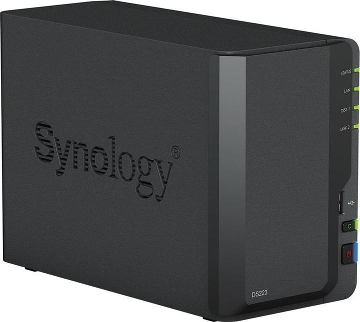 Actual product image Synology DS223 2Bay 8TB NAS with 2x 4TB HAT3300-4T HDD (2 x 4 TB)
