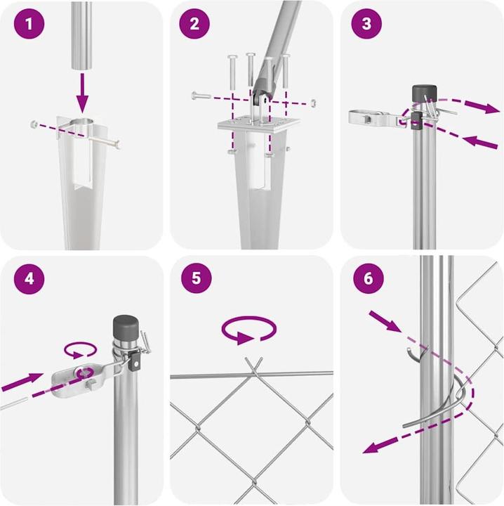 Produktbild vidaXL Zaunpfosten