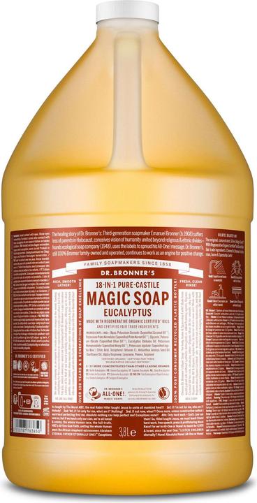 Actual product image Dr. Bronner's 18-In-1 (Liquid soap, 3800 ml)