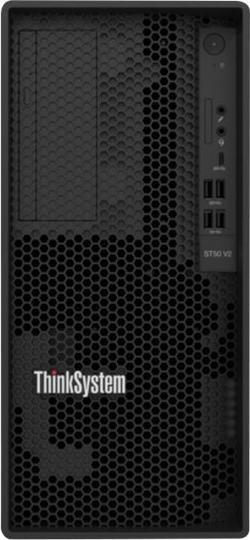 Produktbild Lenovo ThinkSystem ST50 V2 Xeon E-2324G 4C 3.1GHz 65W 1x16GB 3200MHz UDIMM 2x960GB 5400Pro SATA SSD (Intel Xeon E-2324G, 16 GB, Tower Server)