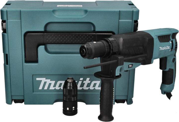 Image du produit Makita HR 2630 TJ Perforateur burineur 800 W 2,4 J SDS Plus + Mandrin rapide + Coffret Makpac