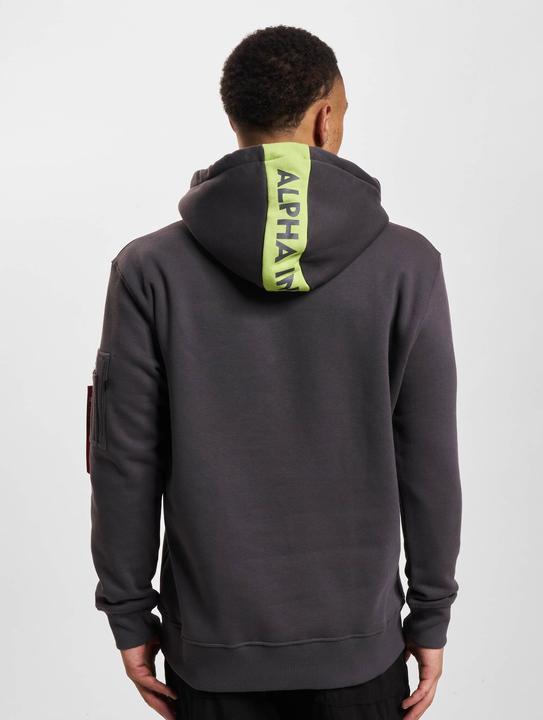 Image du produit Alpha Industries Sweat à capuche à rayures rouges - 93407 (S)